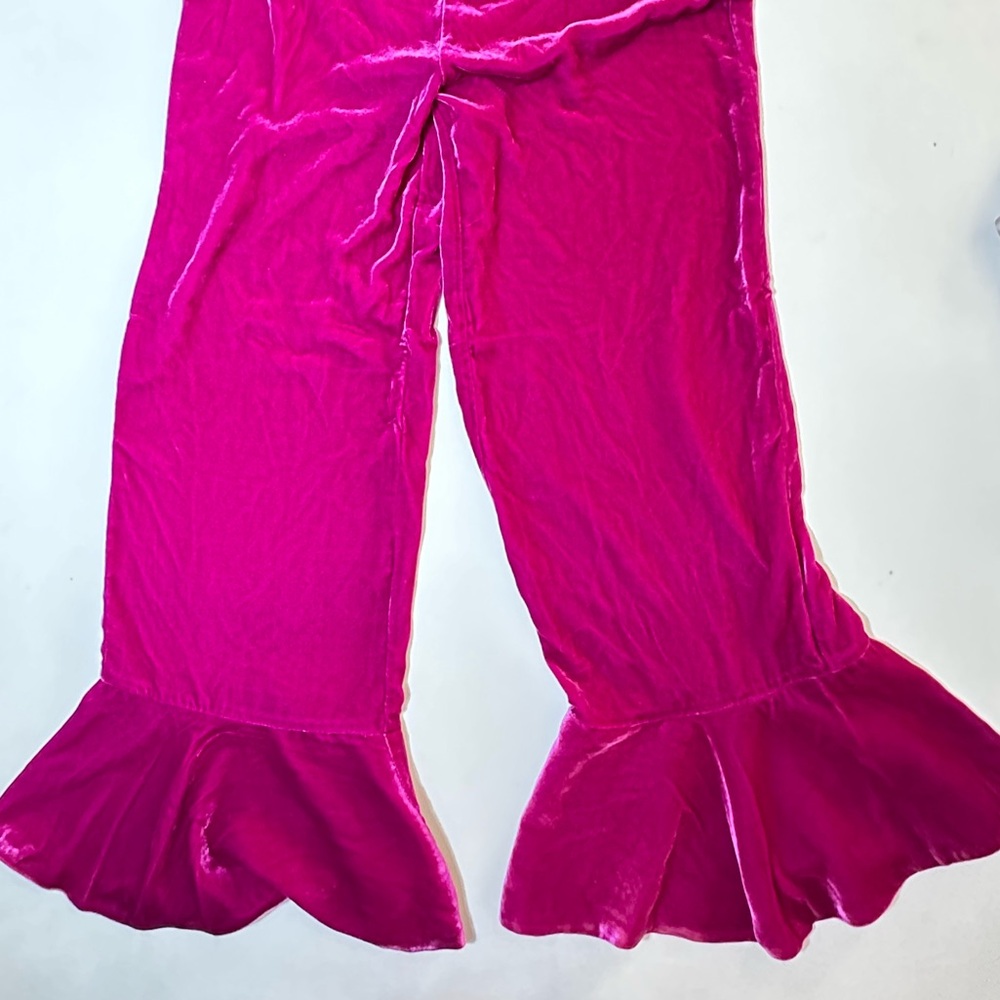 Coachella Fit Trina Turk Fuchsia Velvet Capris